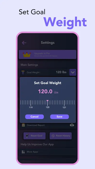 Weight Loss Tracker :Weightfit স্ক্রিনশট