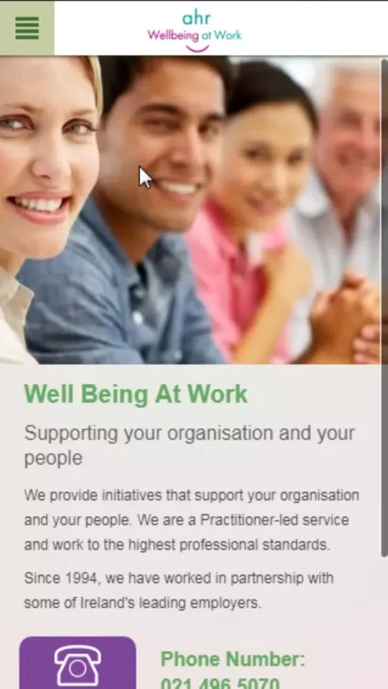 ภาพหน้าจอของ WellBeing at Work