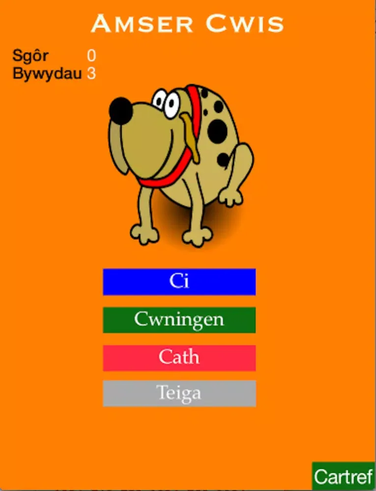 Tangkapan skrin Welsh Learning for Kids - Animals iPad 
