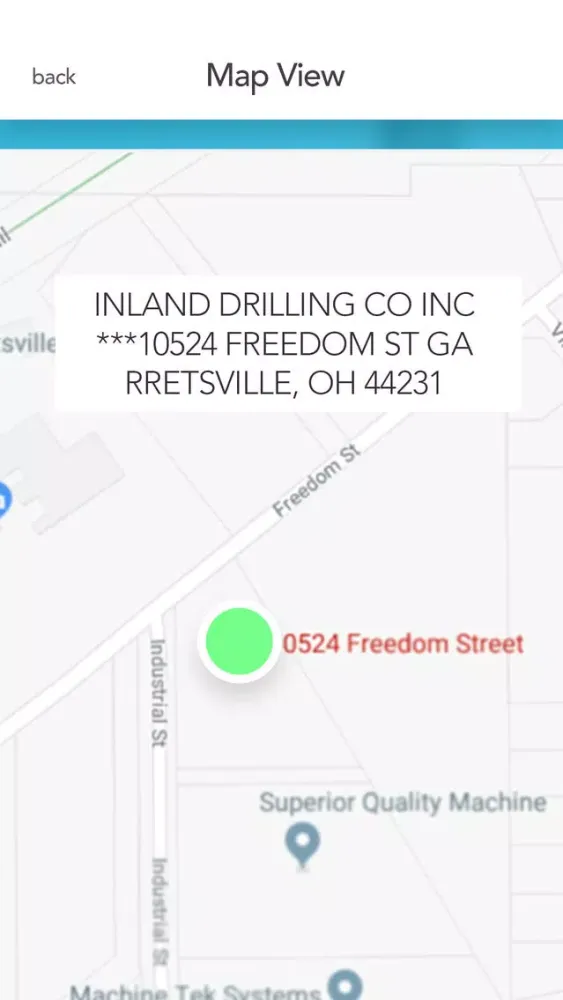 Capturas de tela do USA Well Site Navigation