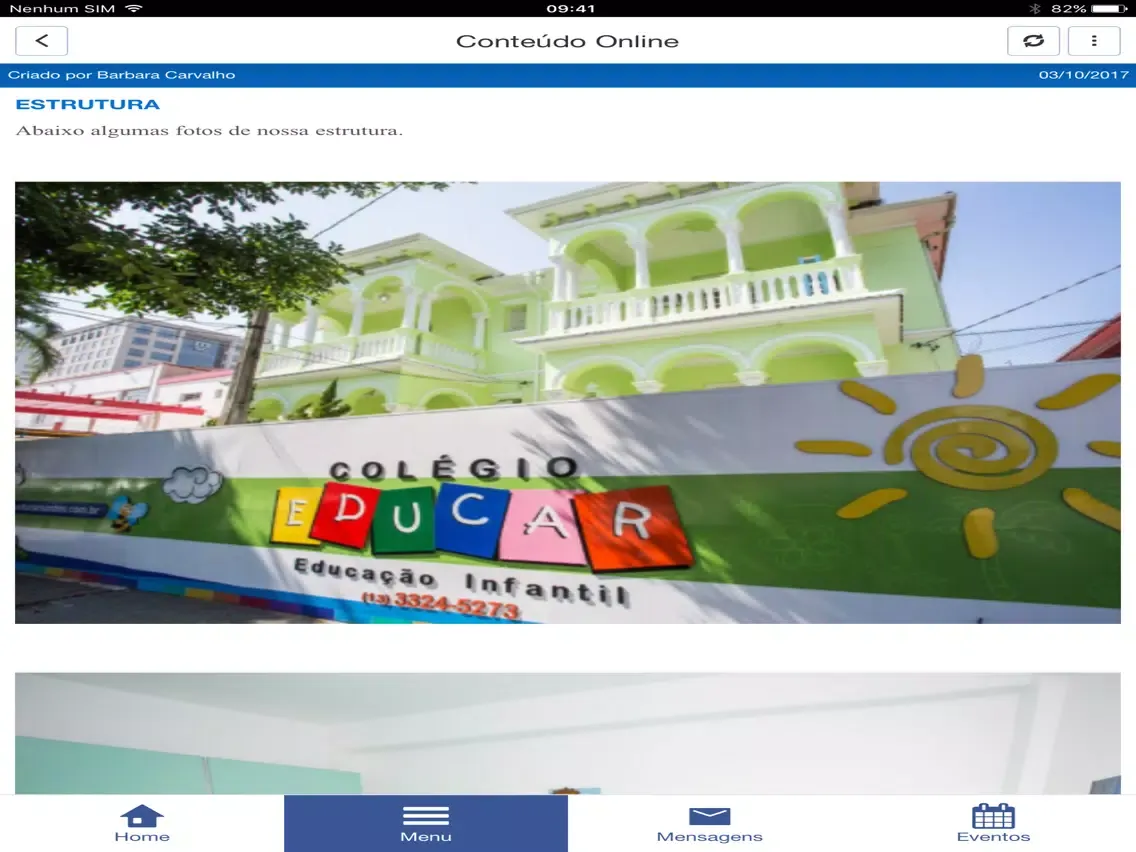 Colégio Educar Santos iPad  Screenshots