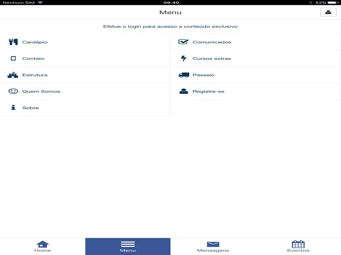 Colégio Educar Santos iPad  Screenshots