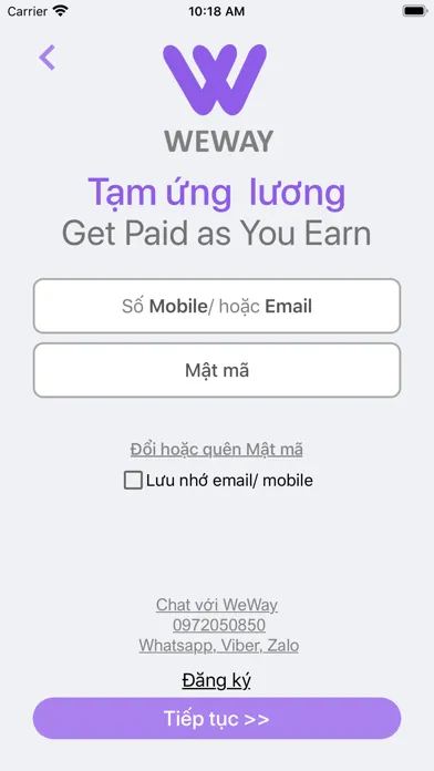 WeWay – Ứng lương khi bạn cần 스크린샷