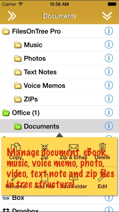 FilesOnTree Lite - Tree File Explorer स्क्रीनशॉट