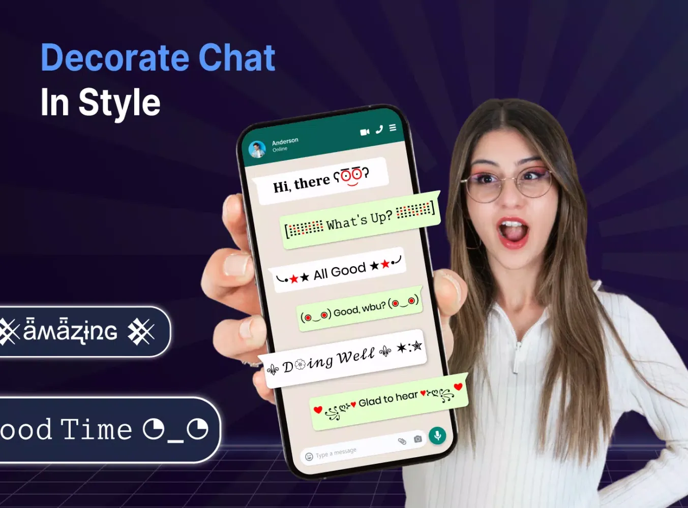 Zrzuty ekranu Nickname Generator -Chat Style