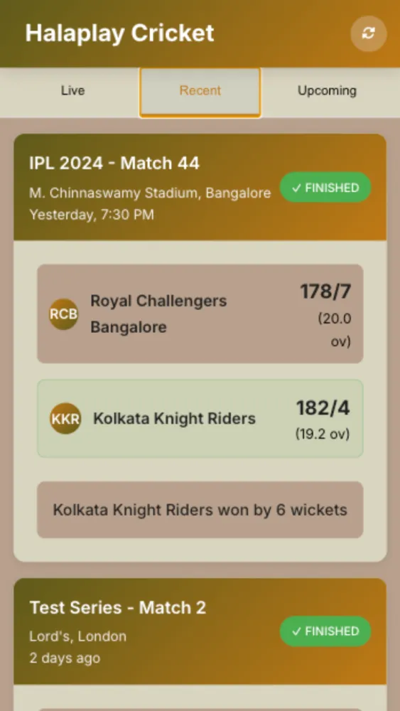 Halaplay Result Screenshots