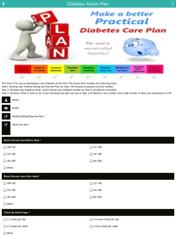 Whatz Diabetes, Diabetes iPad 應用截圖