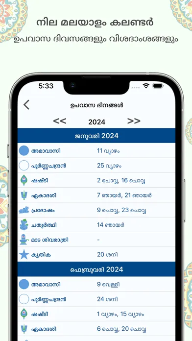 Chandran Malayalam Calendar 스크린샷