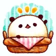White Bread of Panda Stickers