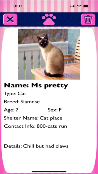 Tangkapan layar Animal Shelter Helper
