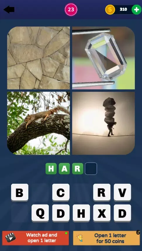 Capturas de pantalla de 4 Pics 1 Word Quiz 2023