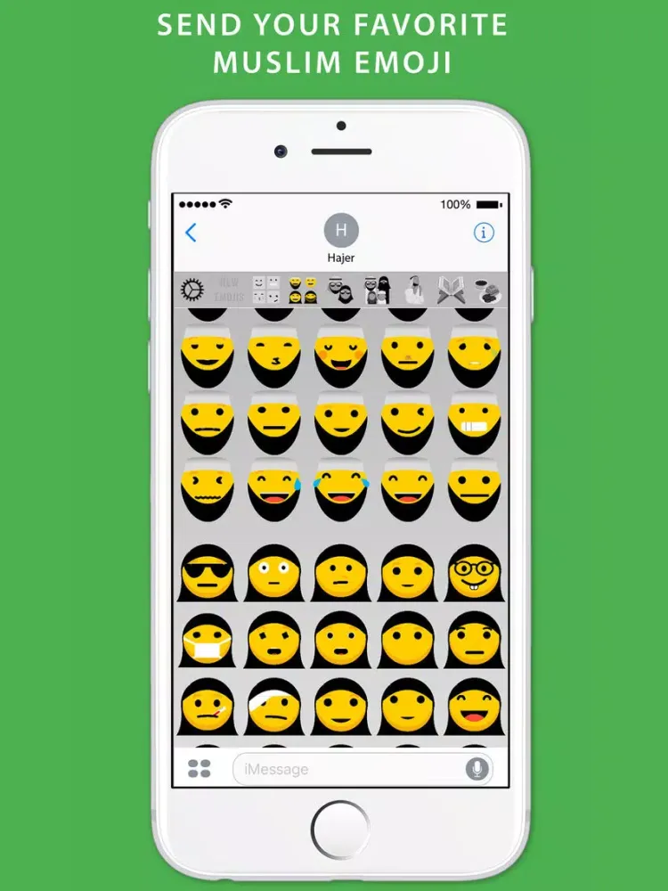 Capturas de pantalla de Muslim Emoji - Stickers For iMessage iPad 