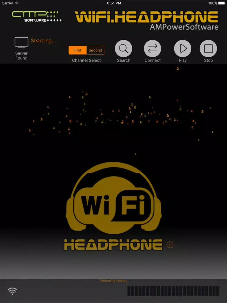 Capturas de tela do WiFiHeadPhone iPad 