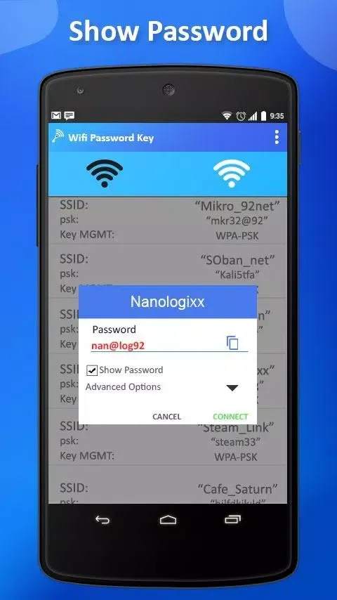 Wifi password Show: Key View Screenshots