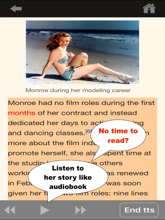 Audio for Wikipedia iPad  Ekran Görüntüleri