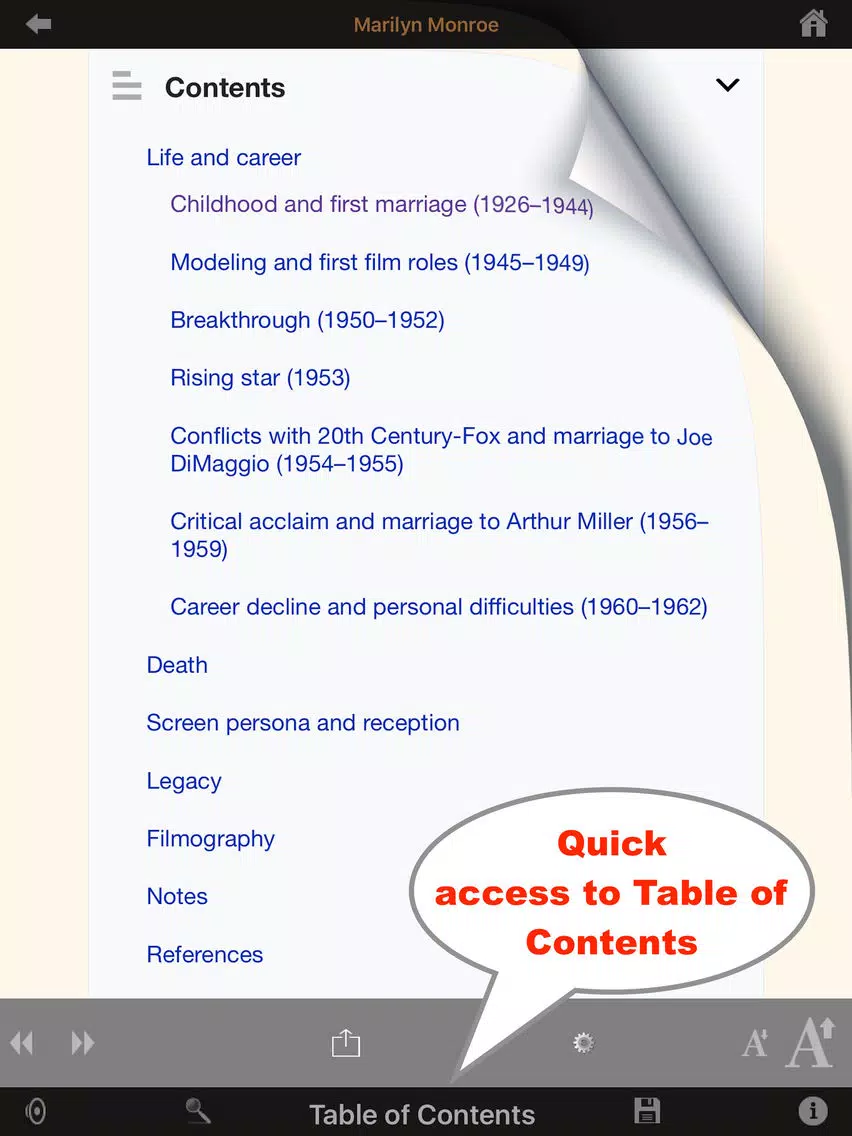 ภาพหน้าจอของ Listen to - Wikipedia Edition iPad 