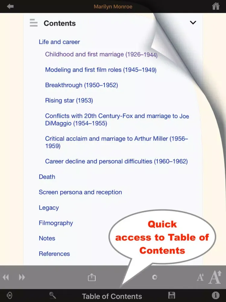 Listen to - Wikipedia Edition iPad  스크린샷
