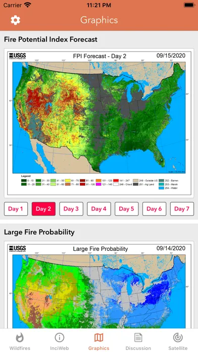 Tangkapan skrin Wildfire - Fire Map Info