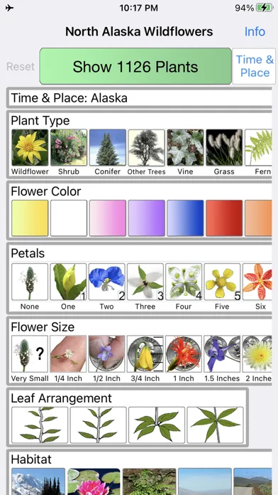 Ảnh chụp màn hình của Alaska Wildflowers North