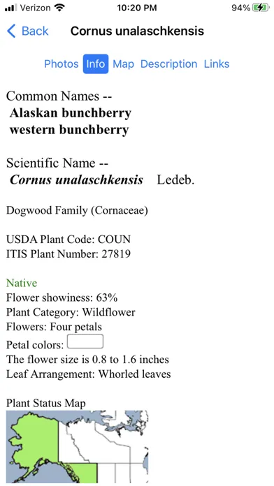 Ảnh chụp màn hình của Alaska Wildflowers North