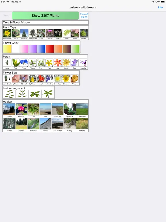 Capturas de pantalla de Arizona Wildflowers iPad 
