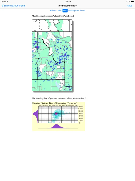 Idaho Wildflower Search iPad 應用截圖