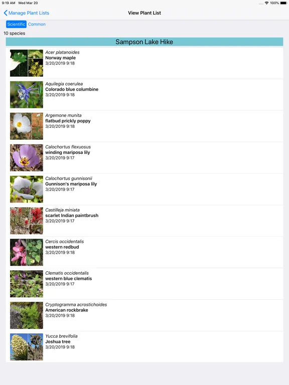 Ảnh chụp màn hình của Utah Wildflowers iPad 
