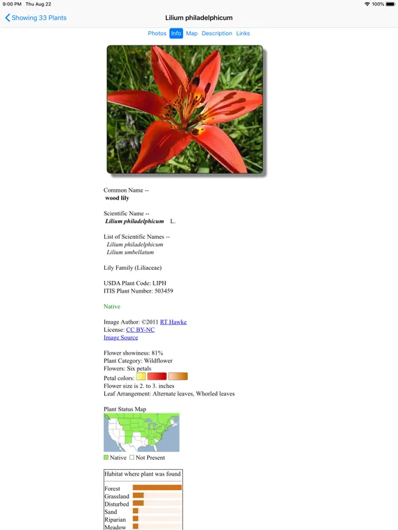 Wyoming Wildflowers iPad 应用截图