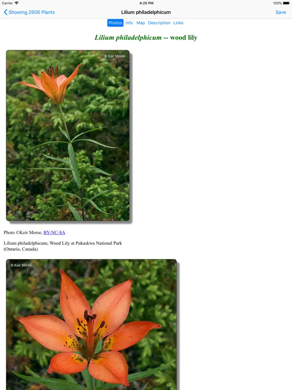 Wyoming Wildflowers iPad 应用截图