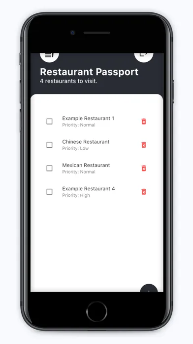 Restaurant Passport To-do List應用截圖