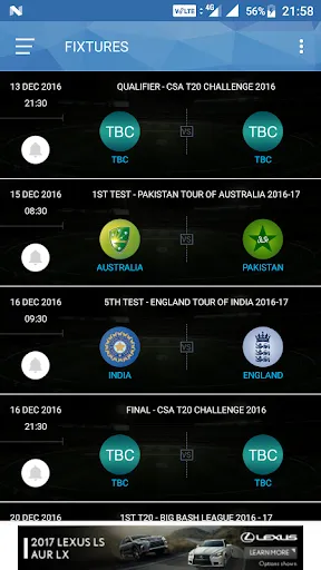 Willow - Watch Live Cricket Screenshots