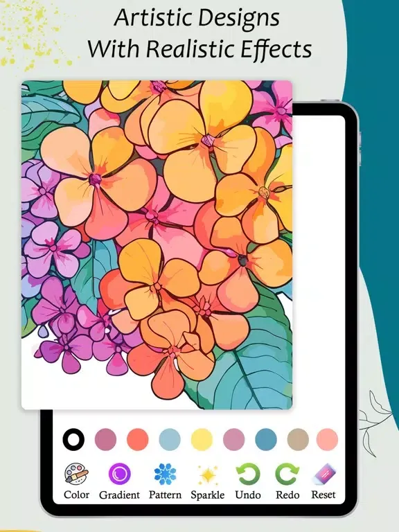 ภาพหน้าจอของ Mandala Coloring Pages Games . iPad 