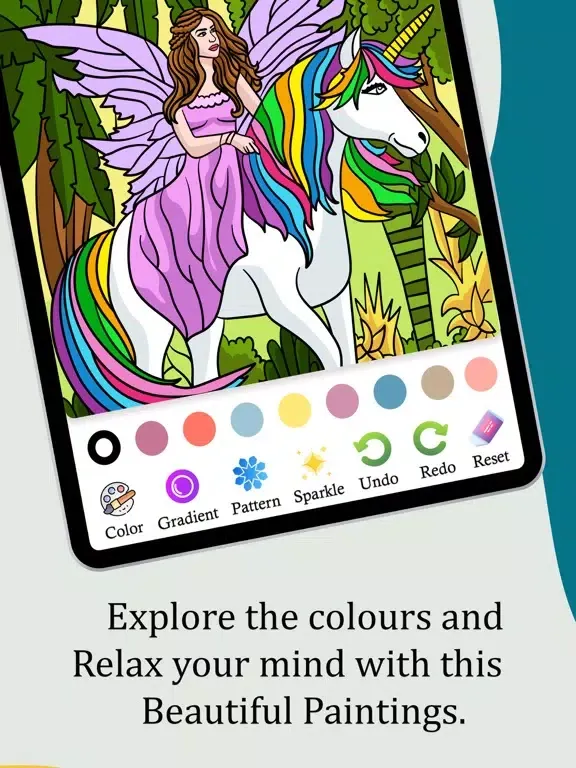 ภาพหน้าจอของ Mandala Coloring Pages Games . iPad 