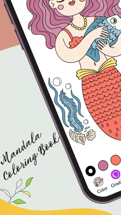 ภาพหน้าจอของ Mandala Coloring Pages Games .