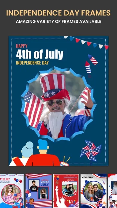4th of July Cards & Templates سکرین شاٹس