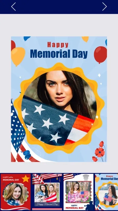 Memorial Day Greeting Card App स्क्रीनशॉट