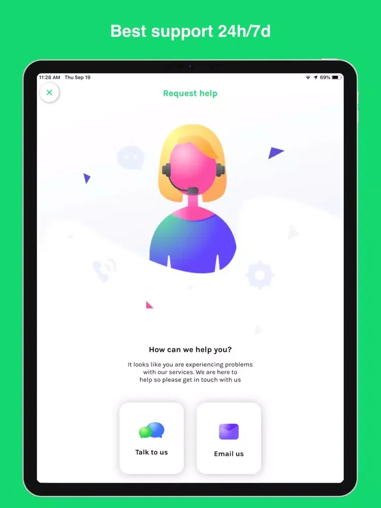 Zrzuty ekranu WiMAX iPad 