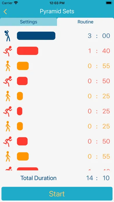 Fartlek Interval Trainer Screenshots