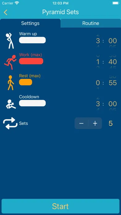 Fartlek Interval Trainer Screenshots