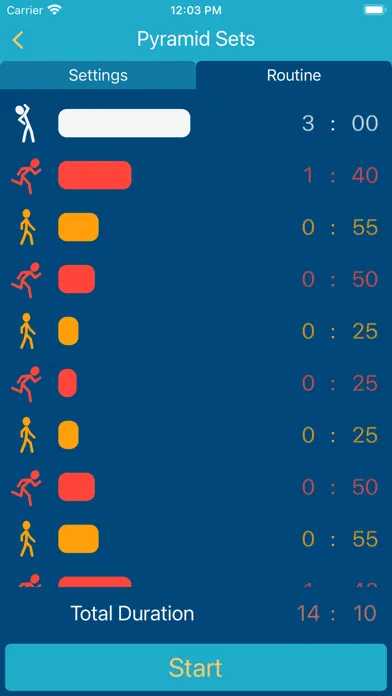 Fartlek Interval Trainer Screenshots