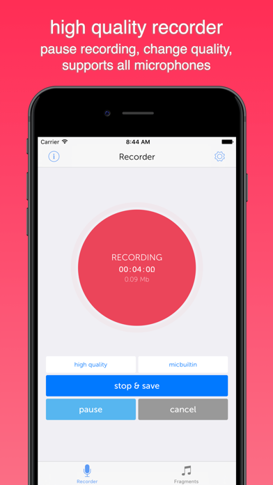 Instant Rec Lite: Audio Recorder & Voice Recording स्क्रीनशॉट