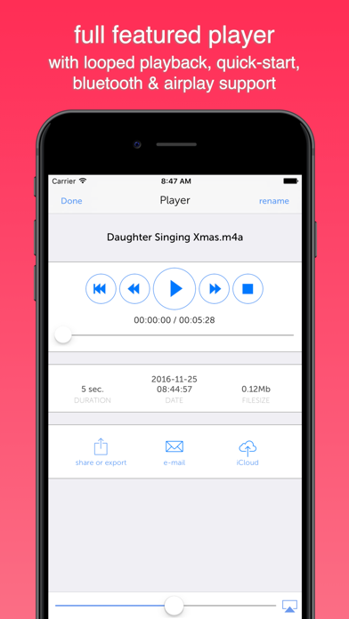 Instant Rec Lite: Audio Recorder & Voice Recording स्क्रीनशॉट