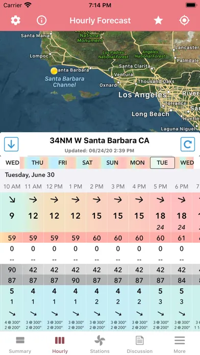 Wind Speed Forecast App Screenshots