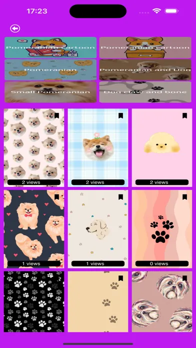 Cute Pomeranian dog wallpaper Screenshots