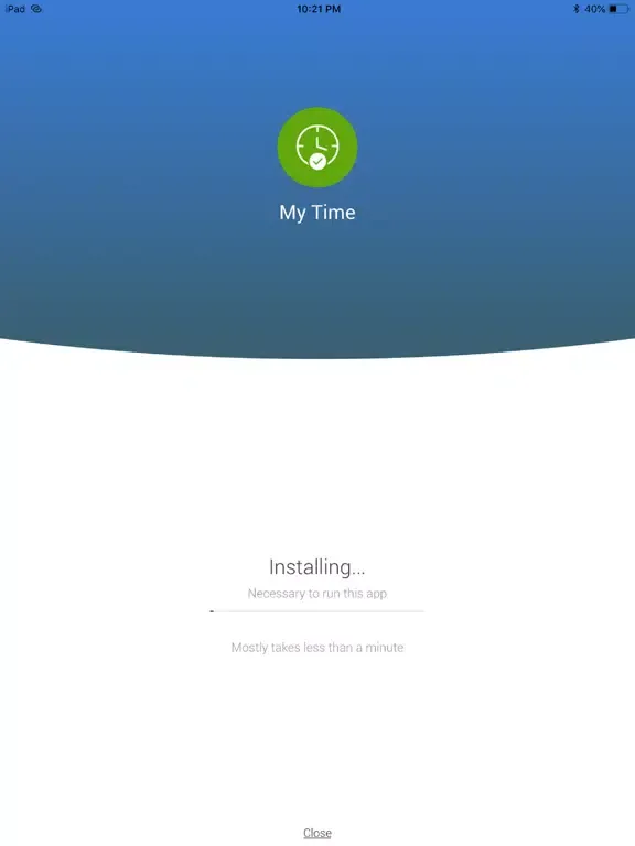 Tangkapan layar myWipro Mobile iPad