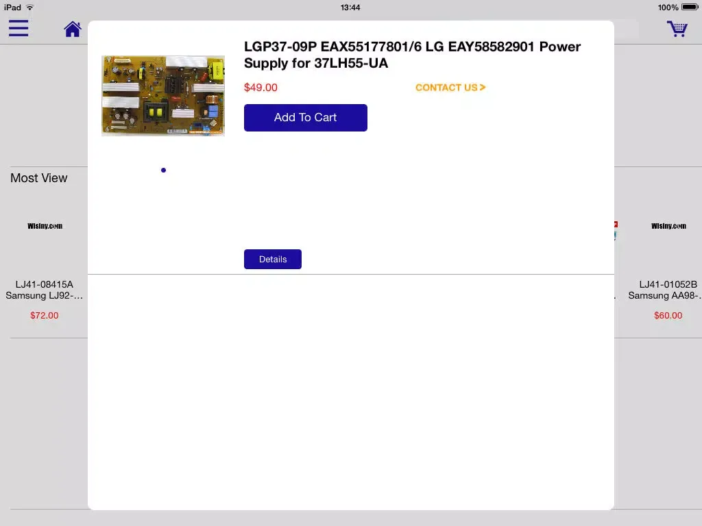 Wisiny.com iPad  سکرین شاٹس