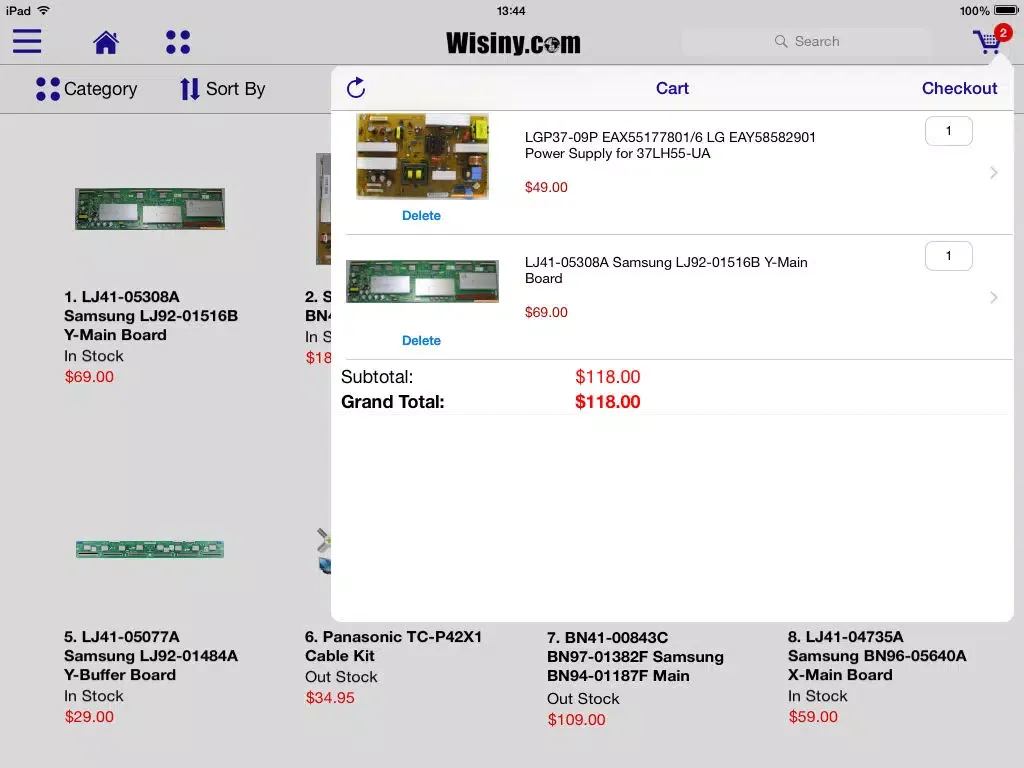 Wisiny.com iPad  سکرین شاٹس