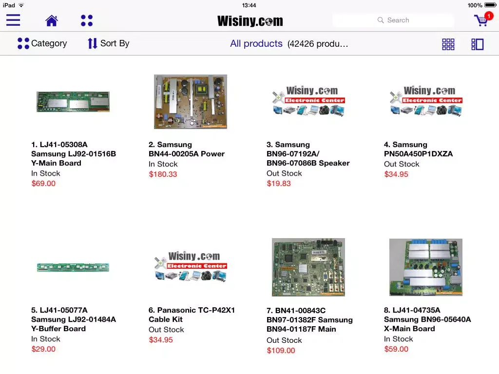Wisiny.com iPad  سکرین شاٹس