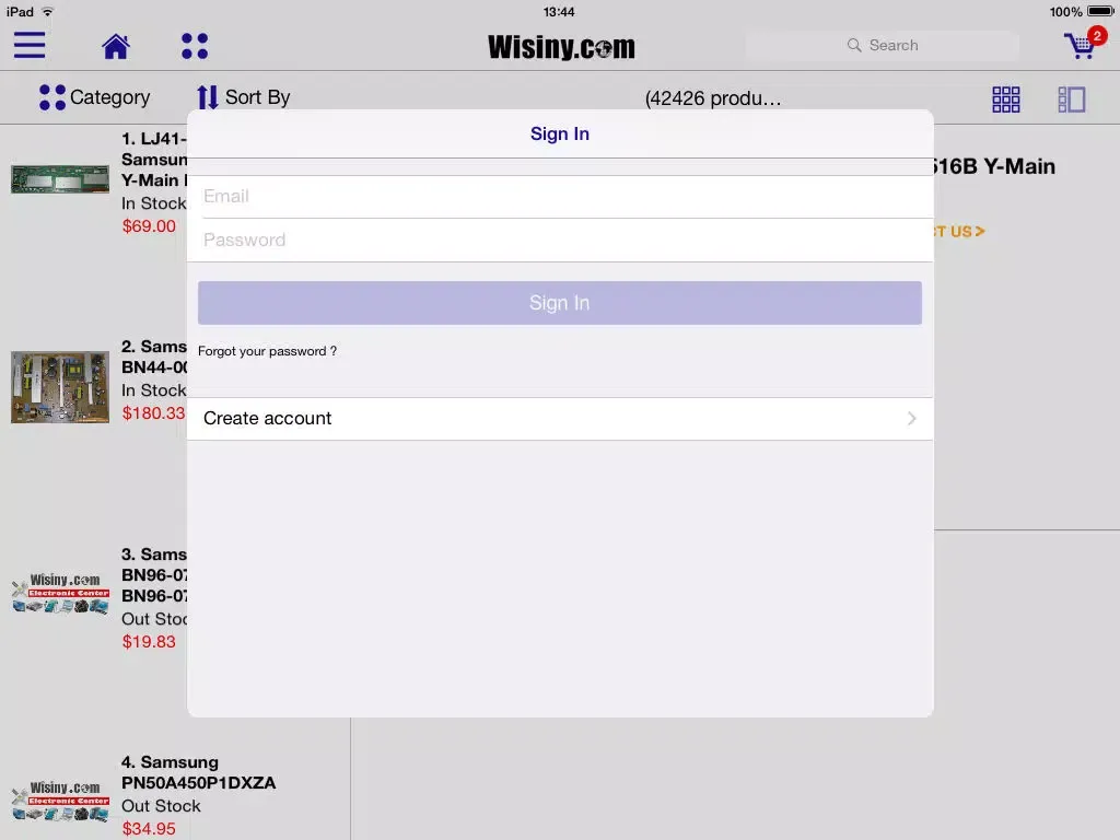 Wisiny.com iPad  سکرین شاٹس