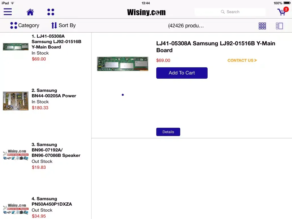 Wisiny.com iPad  سکرین شاٹس